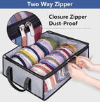 Hat Storage for Baseball Caps, Large Holds up to 40 Caps Wide Hat Organizer for Closet Snapback Holder, Grey