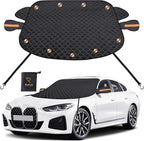 Windshield Snow Cover for Cars, SUVs & Trucks – Magnetic 5-Layer Waterproof Frost Shield | Ice Snow Protector | Winter Car Windshield Cover with Mirror Covers (61.8" x 49.6")