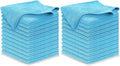 Microfiber Cleaning Cloth - Turq - 24Pcs (12.5x12.5 inch) High Performance - 1200 Washes, Ultra Absorbent Car Towel Traps Grime & Liquid for Streak-Free Mirror Shine - car Washing Cloth