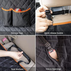 Dog Car Seat Covers 100% Waterproof, Dog Seat Cover with Side Flaps from Scratching, Pet Seat Cover for Back Seat of Car/SUV/Truck Machine Washable… (Truck)