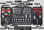101 Piece Mechanic Tool Set for Roadside Emergencies. SAE and Metric for Mechanical Repairs for Boating, RV, Bikes, in Compact Carrying Case - Red - DT0006