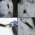 Paracord Keychain Carabiner Clip, D Ring Lanyard Hanger Stroller Hook for Water Bottle, Key, Backpacks, Men, Women