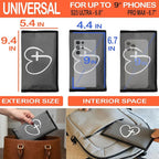 Christian Cross Faraday Bag for Phones & Key Fobs – RFID Shielding Privacy Pouch for Electronic Device Storage, Faith Inspired Christian Gift Accessory