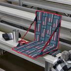 Heated Stadium Seat, Foldable, Lightweight with Carrying Strap, Foam Cushion for Comfort, Adjustable, Back Support, Multi-Functional Use As Stadium Seat or Seat Pad, Patriotic/Red