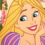 Store Official Rapunzel Beach Towel with the Princess & Pascal Screen Art on Topside - Measures 29" x 58" - Soft & Absorbent for Pool or Beach - Bath Towels for Princess Gifts