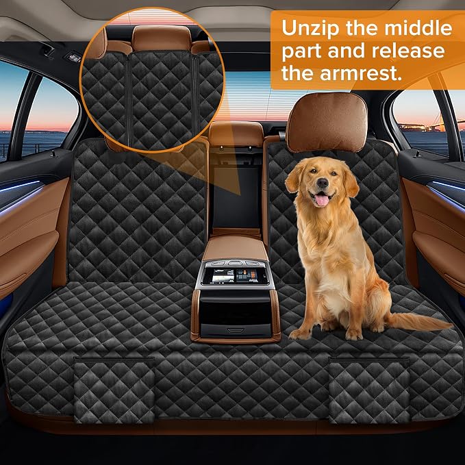 Dog Car Seat Cover for Back Seat Compatible with BMW X3 X5 X1 X2 X4 3 5 4 Series 328i 320i 330i 528i 540i Accessories 2000-2026, Waterproof Non-Slip Pet Bench Backseat Covers