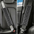 Soft Auto Seat Belt Cover Seatbelt Shoulder Pad Cushions 2 PCS for a More Comfortable Driving Universal Fit for All Cars and Backpack Dark Gray