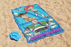 Kids Beach Towel - 100% Cotton Super Soft Absorbent Bath Towel, 28" x 58" Inch Lightweight for Travel, Official Licensed Product, Blue - Toy Story
