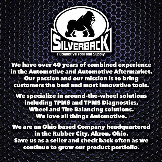 Silverback Digital Tire Pressure Gauge, 0-150 PSI. Tire Pressure Gauge for Car, Truck, Motorcycle, RV's, ATV's, Dirt Bikes, Lawn Tractor & Bicycle Tires. Backlit LCD Screen with 4 Unit Measurements.