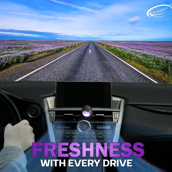 Car Air Freshener Vent Clip 3 Count (Pack of 2), Lavender Scent | Long-Lasting Car Odor Eliminator, Easy Clip-On, Up to 180 Days Freshness for Cars, Trucks, and SUVs, 4 mL Each