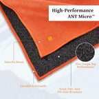 Car Seat Cover Towel for Front Seats Non-Slip with Headrest Pocket & Strap | Universal Fit for Cars Truck SUV|Car Seat Hoodie & Phocho Perfect After Gym Workout, Beach,Yoga and Running|Anti-dog Scratch
