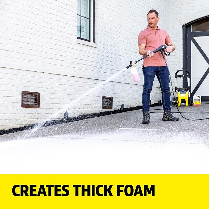 KÄRCHER Concrete & Driveway Cleaner, Cleans Concrete, Brick, Mansory, and Stone Areas, Highly Concentrated, Makes up to 40 gal of Cleaner, Readily Biodegradable, For Pressure Washers
