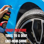 91094-2PK More Shine Tire Finish – Tire Shine Spray Restores Deep Matte Black Finish with Long-Lasting Rain-Resistant Protection, Dry-to-Touch – 12 oz (Pack of 2)