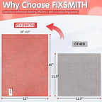 Red Microfiber Cleaning Cloth -Pack of 12, Highly Absorbent Cleaning Rags, 16"X12" All Purpose Cleaning Towels for Housekeeping, Kitchen, Car, Lint Free and Reusable Microfiber Towels