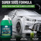 Car Wash Soap – Super Suds High Foaming- 128oz- USA - Deep Cleaning | Foam Cannon or Bucket Use | Cars, Trucks & more |pH-Balanced, Streak-Free | Removes Dirt & Grime | Concentrated car shampoo