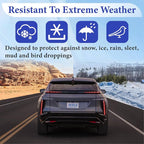 6Pcs Side Mirror Covers for Cars with Reflective Strip, Rear View Mirror Cover Protect from Snow, Winter Car Mirror Cover, Universal Fit for Cars, SUVs, Rearview Accessories with Drawstrings