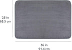 Super Absorbent Microfiber Car Drying Towel, Streak-Free, Non-Abrasive, 36"L x 25"W, Gray