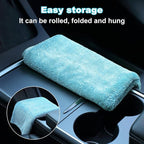 Microfiber Towels for Cars, 3 Pack 35.4" x 23.6" Car Drying Towel, Blue Reusable Car Towel, Quick Drying Car Microfiber Cleaning Cloth for RVs, SUVs, Trucks