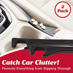 Car Seat Gap Filler (2 Pack) - Stop Dropping Between Seats - Universal Fit for Car, Truck, SUV - Block the Gap between Seat Console