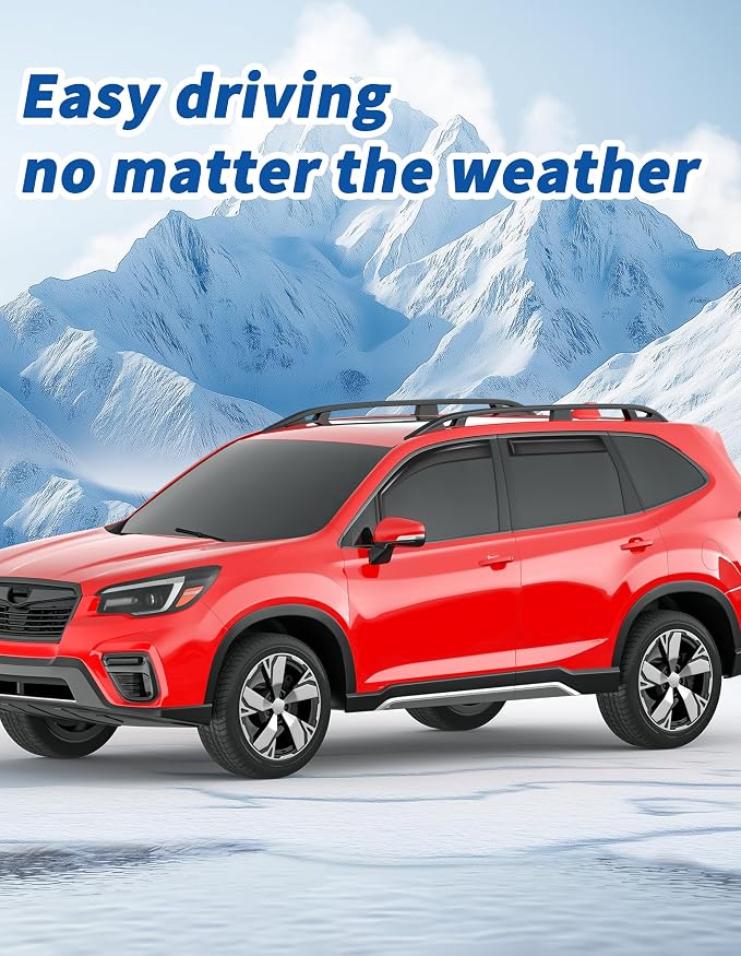 in-Channel Window Rain Guards Fit for Subaru Forester 2019-2024 Extra Durable Rain Guard Window Deflectors Side Window Visor Vent Visors Vent Shades Exterior Car Accessories-4pcs