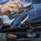 MP2CUPM-SP MagicMount Pro2 Cup Holder Magnetic Cell Phone Holder Car Mount Kit Compatible with MagSafe, iPhones, Galaxy, Pixel & All Smartphones