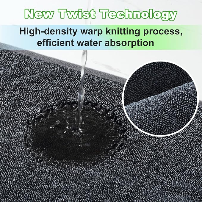 Microfiber Towels for Cars, 63" x 29.5" Car Drying Towel, Dark Gray Reusable Car Towel, Quick Drying Car Car Microfiber Cleaning Cloth for RVs, SUVs, Trucks