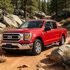Side Car Window Visor Rain Guard Vent Deflectors Compatible with 2015-2026 Ford F-150 2017-2023 F-250 F-350 F-450 F-550 Crew Cab Window Shade Sun Shield Truck Accessories 4-pc Set