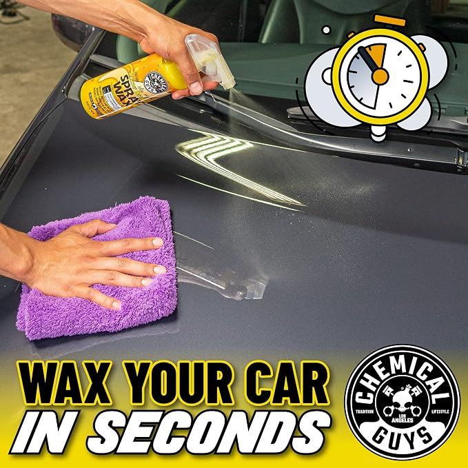 Spray Wax Blazin' Banana - Carnauba Car Wax Spray for High Gloss Shine and Protection, Safe for Cars, Trucks, SUVs, RVs, and More - 16 oz