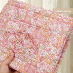 Floral Fabric Storage Basket Car Interior Storage Basket Underwear Sundries Laundry Baskets Supplies Home Organizer Bag (style 8)