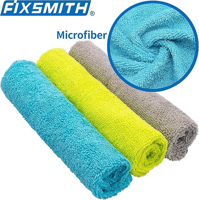 Microfiber Cleaning Cloth - Pack of 8, Size: 12 x 16 in, Multi-Functional Cleaning Towels, Highly Absorbent Cleaning Rags, Lint-Free, Streak-Free Cleaning Cloths for Car Kitchen Home