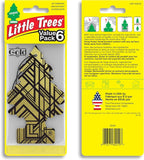 Car Air Freshener | Hanging Tree Provides Long Lasting Scent for Auto and Home | 24 Air Fresheners |Gold