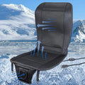 Premium Tech Cooling Car Seat Cushion - Black 12V Adjustable Temperature, Ergonomic Comfort with Enhanced Airflow, Universal Fit for All Vehicles