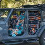 Athletic Running Towel, Full-Sized, Car Seat Cover - Performance Microfiber (Bohemian Nomad Noises)