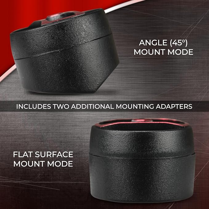 SQT1 1.3" Multi-Mount PEI Mini Dome Tweeter with 0.8" Voice Coil, Neodymium Magnet, Pair
