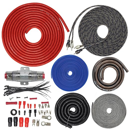 ECK4v2, 4 Gauge Amp Kit - Complete Amplifier Install Wiring - 2500W