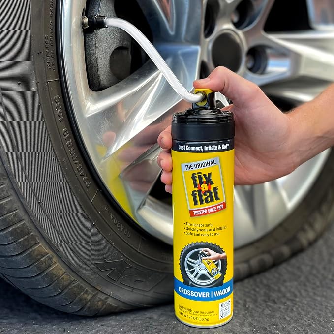 S60430-6PK Aerosol Emergency Flat Tire Repair and Inflator, for Large Tires, Eco-Friendly Formula, Universal Fit for All Cars and Small Trucks/SUVs, 20 oz. (Pack of 6)