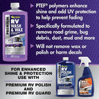 RV Wash & Wax - Concentrated Cleaner - Cleans & Shines in One Easy Step + Repels Future Stains & Protects from UV Damage 128 Oz (71500)