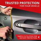 Car Door Edge Protector – Universal DIY Edge Trim to Prevent Scratches & Dings – Flexible Adhesive Molding Trim for Cars, Trucks & SUVs (10 Ft - Gold)