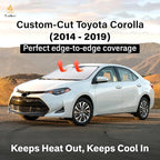 Windshield Sunshade Compatible for Toyota Corolla 2014-2017 2018 2019 L, LE (Eco/Plus), S, SE, XLE, XSE Sun Visor for Front Windshield & Window Sun Shade Cover, UV Blocker, Car Accessories