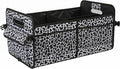 AOKJOY Car Trunk Organizer Car Storage Organizer Collapsible Multi Compartment Car Organizer Adjustable Straps Car Organizer for SUV(Cow)