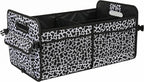 AOKJOY Car Trunk Organizer Car Storage Organizer Collapsible Multi Compartment Car Organizer Adjustable Straps Car Organizer for SUV(Cow)