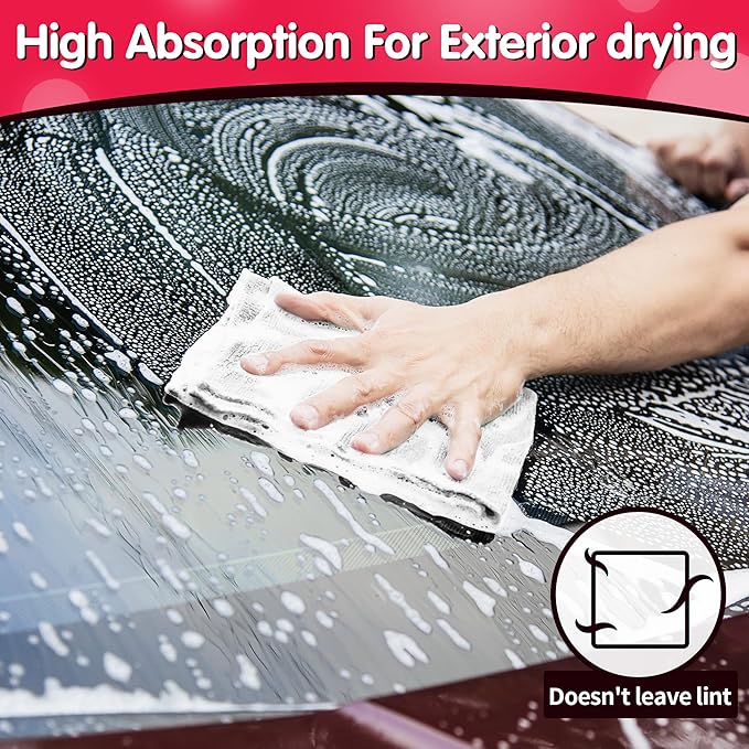 White Microfiber Cleaning Cloth, Pack of 100, 11.5"X11.5" Cleaning Rags for Housekeeping and Kitchen, Reusable Shop Towels, Microfiber Towels for Cars, Lint Free, Scratch-Free