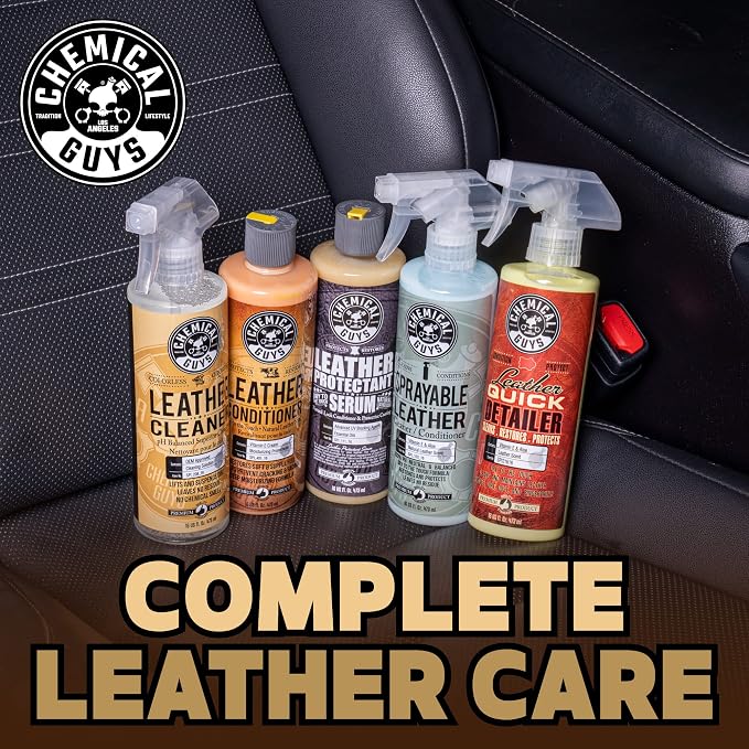 SPI_208 Colorless and Odorless Leather Cleaner for Car Interiors, Furniture, Apparel, Boots, and More (Works on Natural, Synthetic, Pleather, Faux Leather and More), 128 fl oz (1 Gal)