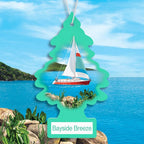 Car Air Freshener | Hanging Tree Provides Long Lasting Scent for Auto and Home | 24 Air Fresheners |Bayside Breeze