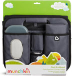 Out-n-About Trunk Organizer for SUVs and Cars with Portable Changing Pad and Wet Baby Wipes for Diaper Changes On-the-Go, Collapsible, Grey