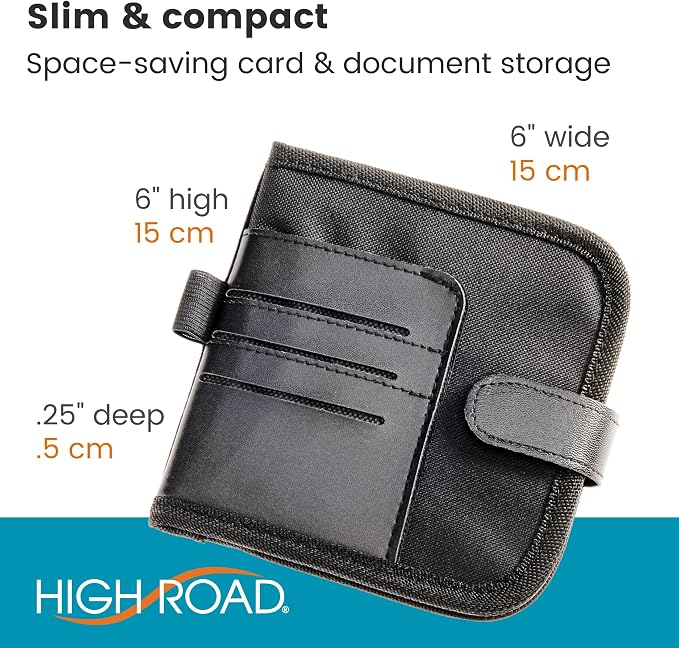 Car Visor Organizer and Registration and Insurance Card Holder with Clear Document Pockets and 3 Card Holders - Vehicle Document Holder for Cars, Trucks and SUVs - 12 pack