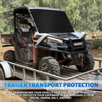 600D UTV Windshield Snow Cover Compatible with Polaris Ranger XP 1000 2017-2026 (Not RZR) & Can-Am Defender 2016-2026, Transport Windshield Protector for Ice and Snow