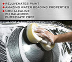 Car Shampoo - 50 Fl Oz - Professional Ceramic Car Wash Soap for Auto, Cars, Motorcycles, RV's and Boats - pH Neutral Formula - Rejuvenates Paint and Ceramic Coating for Cars
