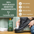 All Leather Conditioner, Naturally Derived Leather Conditioner with Bee and Carnauba Milk, Great for Car Interiors, Boots, Furniture, Bags, Jackets and More, 16.9 fl oz