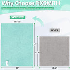 Turquoise Microfiber Cleaning Cloth -Pack of 8, Highly Absorbent Cleaning Rags, 16"X12" All Purpose Cleaning Towels for Housekeeping, Kitchen, Car, Lint Free and Reusable Microfiber Towels